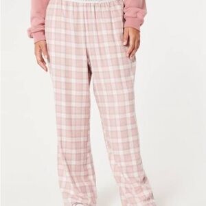 Hollister Pink Plaid Lounge Pants